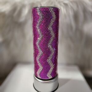 BRAND NEW DOUBLE WALL STAINLESS STEEL RHINESTONE TUMBLER 20OZ